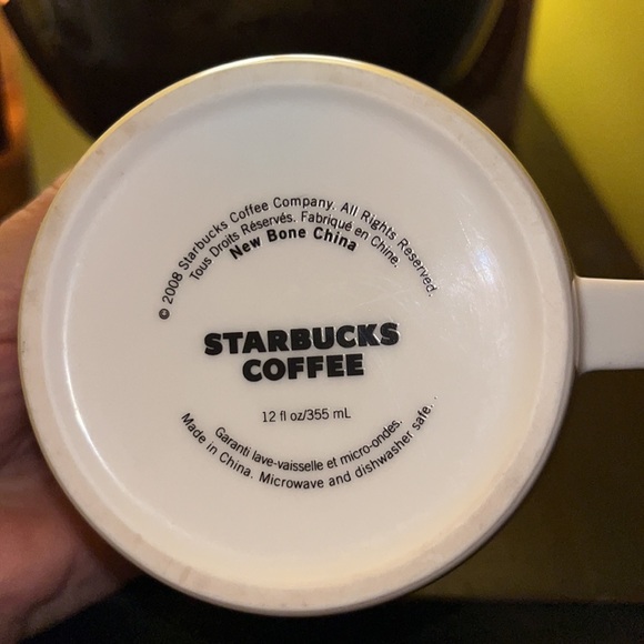 STARBUCKS 2008 WHITE NEW BONE MEASURES 3.5" TALL - Picture 3 of 7